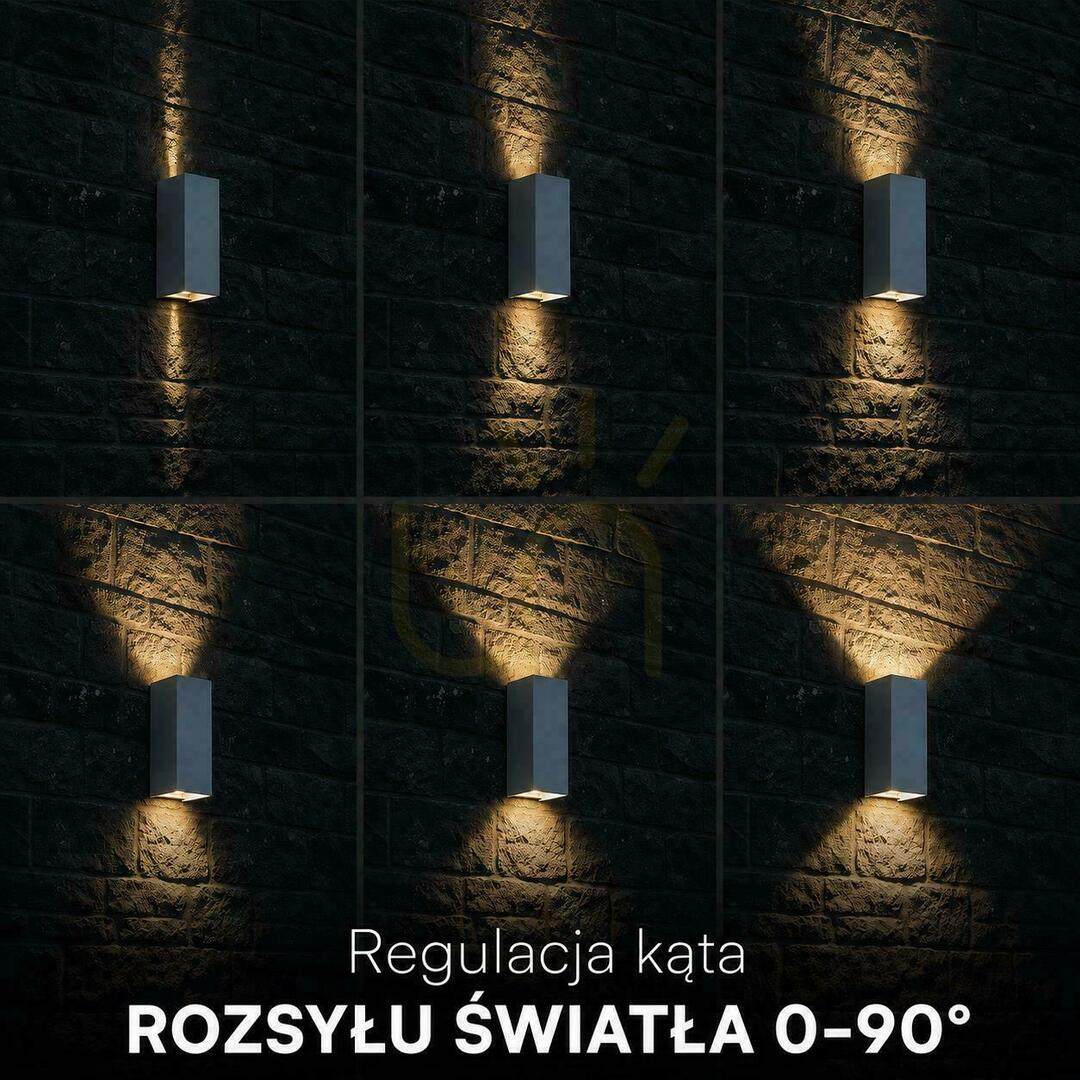 Náhled Nástěnné svítidlo V-TAC 10 W LED COB, bílé, IP65, nastavení barevné teploty (CCT), VT-120112-W, 2700 K–3200 K–4000 K, 1250 lm Nástěnné svítidlo V-TAC 10 W LED COB, bílé, IP65, nastavení barevné teploty (CCT), VT-120112-W, 2700 K–3200 K–4000 K, 1250 lm