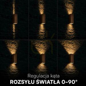 Venkovní nástěnné svítidlo nahoru-dolů V-TAC VT-120112-C 10W LED 1250lm CCT 3v1 IP65 corten small 2