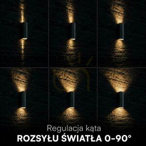 Nástěnné svítidlo V-TAC 10 W LED COB, černé, IP65, nastavitelná teplota barev (VT-120113-B), 2700 K–3200 K–4000 K, 1250 lm small 2