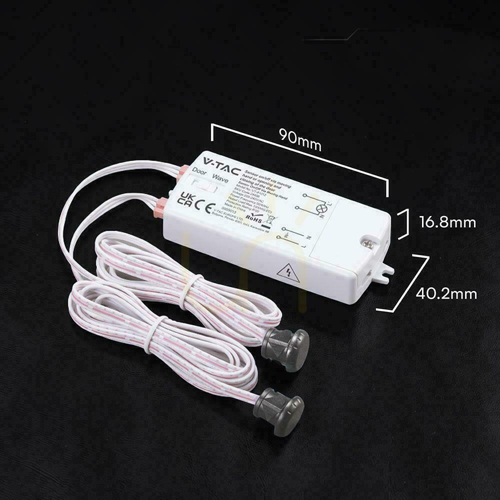 Zobrazit Senzor pohybu ruky s kabelem, Max. 1000 W LED, dva senzory, V-TAC VT-8159-2, 5letá záruka Senzor pohybu ruky s kabelem, Max. 1000 W LED, dva senzory, V-TAC VT-8159-2, 5letá záruka