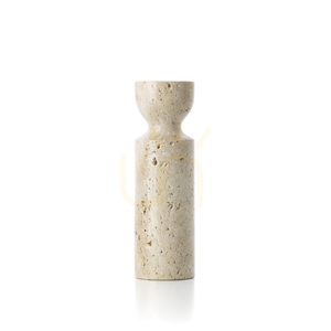 Svíčka z travertinu BAZAR BIZAR béžová 17,5 cm small 6