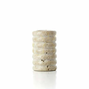 Svíčka BAZAR BIZAR Travertine Ripple béžová kámen velikost M 0 Svíčka BAZAR BIZAR Travertine Ripple béžová kámen velikost M small 0