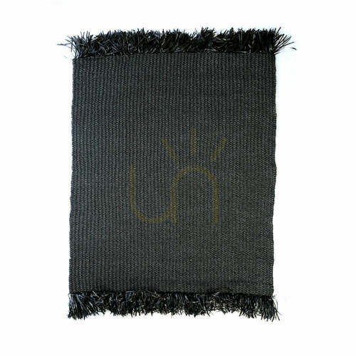 Kontrola Koberec BAZAR BIZAR černý 200 × 300 cm přírodní vlákno Carpets & Runners