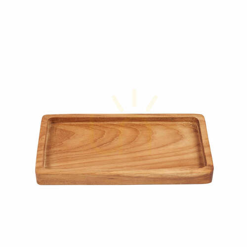 Kontrola Podnos BAZAR BIZAR Teak Root Collection přírodní dřevo 20 cm S