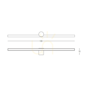 LED nástěnná lampa 21 W, 3000 K, hliník, pískově bílá, IP54, ZAMBELIS small 2