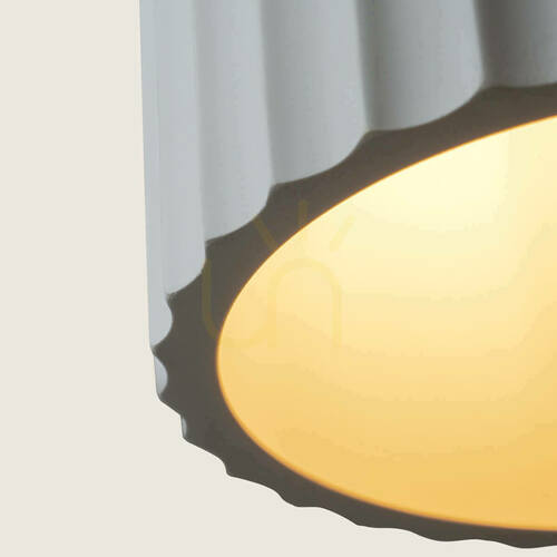 Kontrola Závěsné svítidlo 1×E27 LED MAX 11 W, bílé – hliněné – kovové, ZAMBELIS