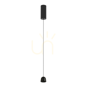 Závěsné LED svítidlo 7 W, 3000 K, pískově černý hliník, ZAMBELIS small 1