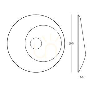 LED nástěnné svítidlo 6 W, akustické, světle hnědé, ZAMBELIS small 2