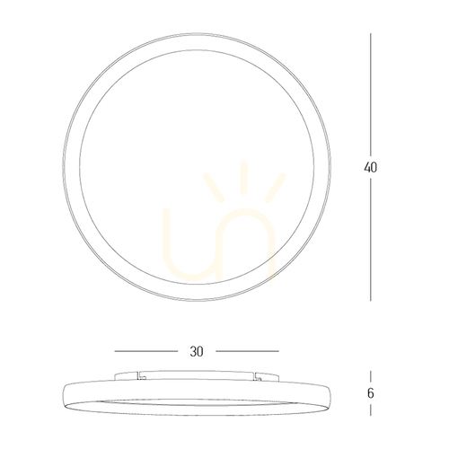 Kontrola Stropní LED svítidlo 20 W, 2700 K–3000 K–4000 K, hliník – mikroprismatický akryl, bílá matná – zlatá, ZAMBELIS
