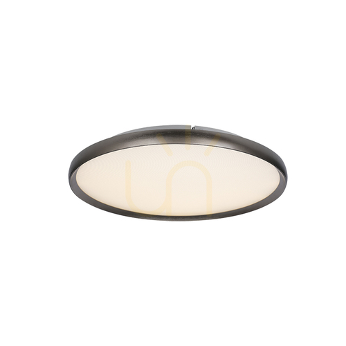 Kontrola Stropní LED svítidlo 20 W, 2700 K–3000 K–4000 K, hliník – mikroprismatický akryl, šedá matná, ZAMBELIS