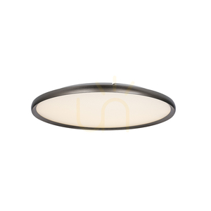 Stropní LED svítidlo 42 W, 2700 K–3000 K–4000 K, hliník – mikroprismatický akryl, broušená šedá, ZAMBELIS small 0