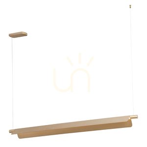 Závěsné LED svítidlo 22 W, 3000 K–4000 K–5700 K, matně zlaté, s nastavitelnými odrážeči světla, ZAMBELIS small 1