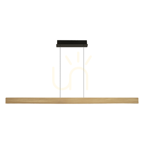 Kontrola Závěsné svítidlo Line Light 46 W LED, 3000 K, s triakem, v provedení matné zlato – hliník – černá, ZAMBELIS