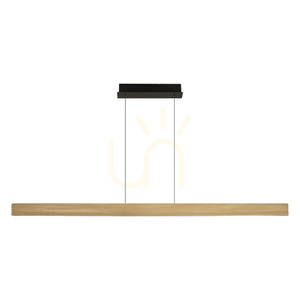 Závěsné svítidlo Line Light 46 W LED, 3000 K, s triakem, v provedení matné zlato – hliník – černá, ZAMBELIS small 0