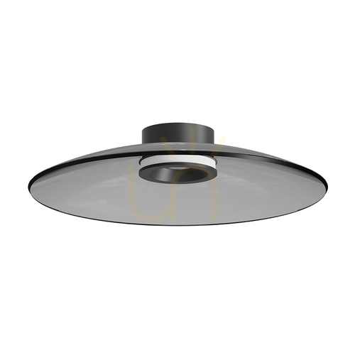 Kontrola Stropní LED svítidlo 30 W, 2700 K–3000 K, Triac, černá matná – kouřové sklo, ZAMBELIS