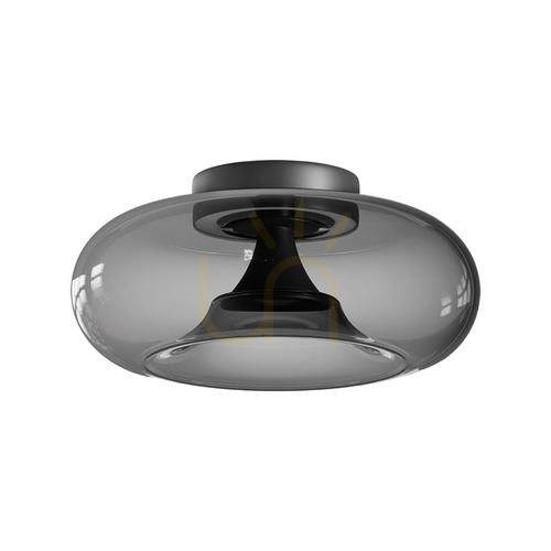Kontrola Stropní LED svítidlo 30 W, 2700 K–3000 K, Triac, černá matná – kouřové sklo, ZAMBELIS