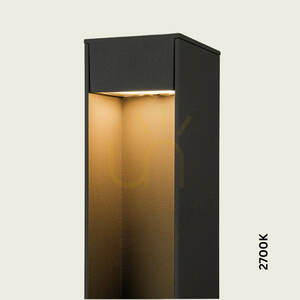 Venkovní LED sloupové svítidlo 12 W, 2200 K–4000 K, grafitově šedý hliník, IP65, ZAMBELIS small 3