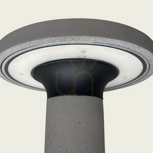 Venkovní LED sloupové svítidlo 11 W, 3000 K, beton – kov – difuzor z PC, IP65, ZAMBELIS small 2