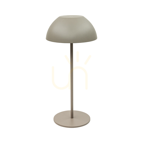 Kontrola Venkovní přenosná stolní lampa LED 2 W, 2700 K, stmívání dotykem, barva pískově mléčná, TEA, IP44, ZAMBELIS
