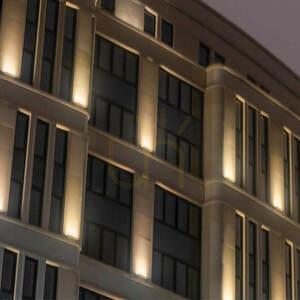 LED osvětlení stěn 18 W – 220 V, 3000 K, grafitově hliníkové, IP65, ZAMBELIS small 0