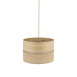Závěsné svítidlo TK-Lighting DORMA WOOD JUTA 11786, 1×E27, 38 cm, světlé dřevo a juta small 3