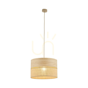 Závěsné svítidlo TK-Lighting DORMA WOOD JUTA 11786, 1×E27, 38 cm, světlé dřevo a juta small 5