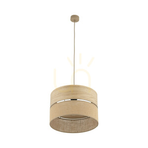 Závěsné svítidlo TK-Lighting DORMA WOOD JUTA 11786, 1×E27, 38 cm, světlé dřevo a juta small 6