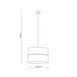 Závěsné svítidlo TK-Lighting DORMA WOOD JUTA 11786, 1×E27, 38 cm, světlé dřevo a juta small 7