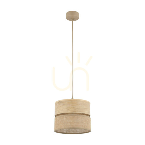 Kontrola Závěsné svítidlo Dorma Wood Juta 1 Xe27