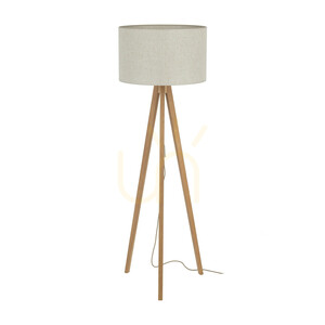 Stojací lampa Viga Shade z borového dřeva 1 Xe27 small 0