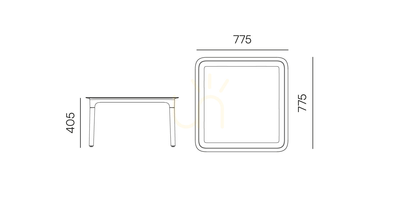 Pohled FRIS884 Konferenční stolek Rimo Garden – barva Agate Gray od značky FERNE FRIS884 Konferenční stolek Rimo Garden – barva Agate Gray od značky FERNE