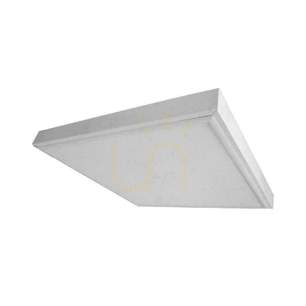 Kontrola Rám pro povrchovou montáž LED panelů, skládací, 600 × 600, bílý, BACKLIT ALU, 5,8 cm, bílý Rám pro povrchovou montáž LED panelů, skládací, 600 × 600, bílý, BACKLIT ALU, 5,8 cm, bílý
