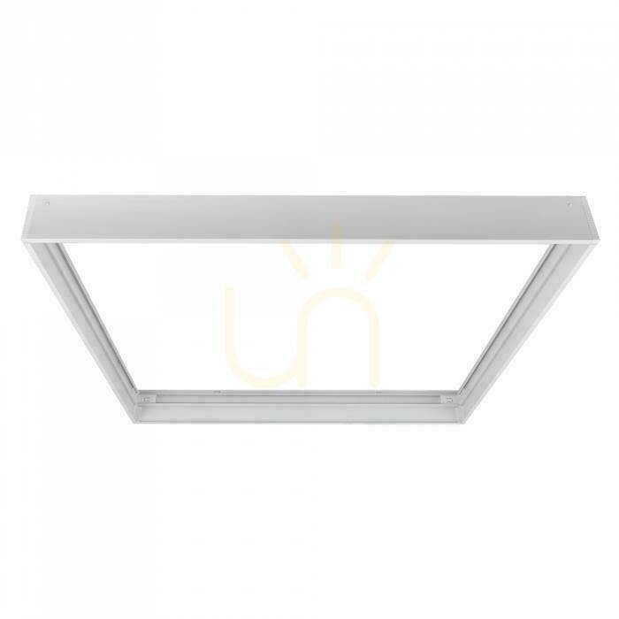 Kontrola Rám pro povrchovou montáž LED panelů, skládací, 600 × 600, bílý, BACKLIT ALU, 5,8 cm, bílý Rám pro povrchovou montáž LED panelů, skládací, 600 × 600, bílý, BACKLIT ALU, 5,8 cm, bílý