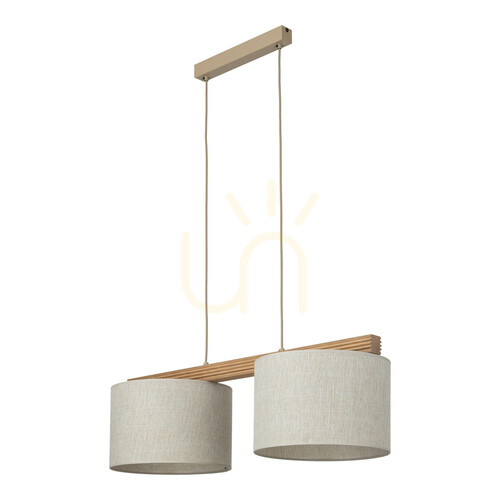 Kontrola Závěsné svítidlo Viga Shade Pine, 2 x E27