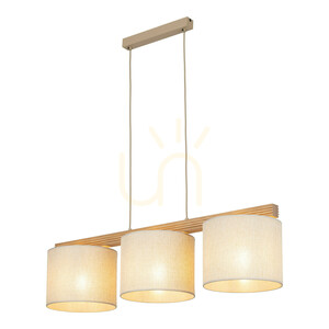 Závěsná lampa Viga Shade z borového dřeva, 3xE27 small 5