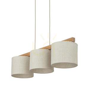 Závěsná lampa Viga Shade z borového dřeva, 3xE27 small 6