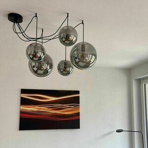 Stínítko s.luce Modular černé kovové Ø 15 cm 1–6 zásuvek small 5