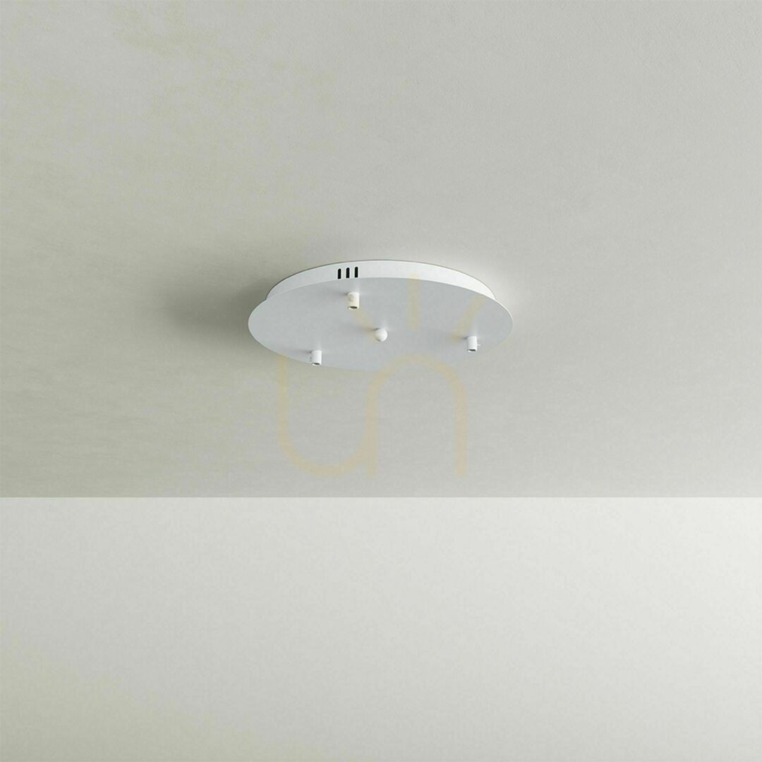 Náhled Stínítko s.luce Modular černé kovové 40 cm kruhové pro 3 svítidla Stínítko s.luce Modular černé kovové 40 cm kruhové pro 3 svítidla