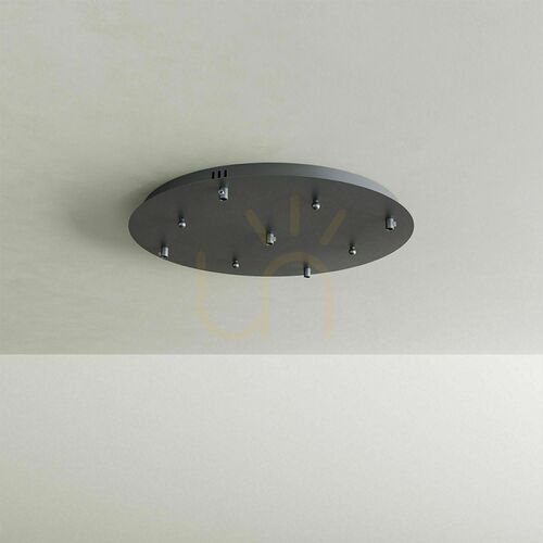 Kontrola Stínítko s.luce Modular černé kovové 40 cm kruhové pro 3 svítidla
