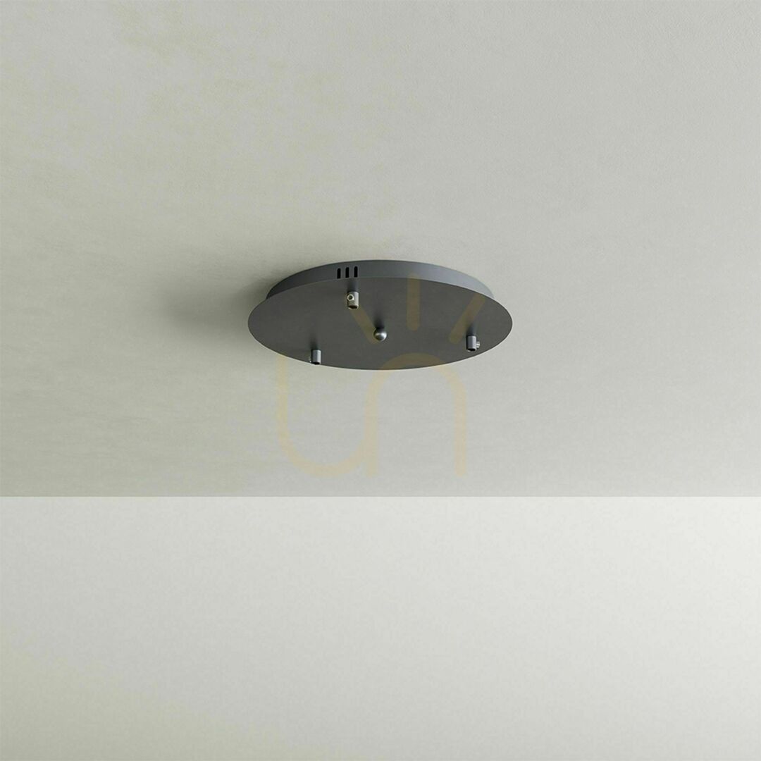 Pohled Stínítko s.luce Modular bílé kovové kruhové 60 cm pro 5bodové závěsné svítidlo Stínítko s.luce Modular bílé kovové kruhové 60 cm pro 5bodové závěsné svítidlo