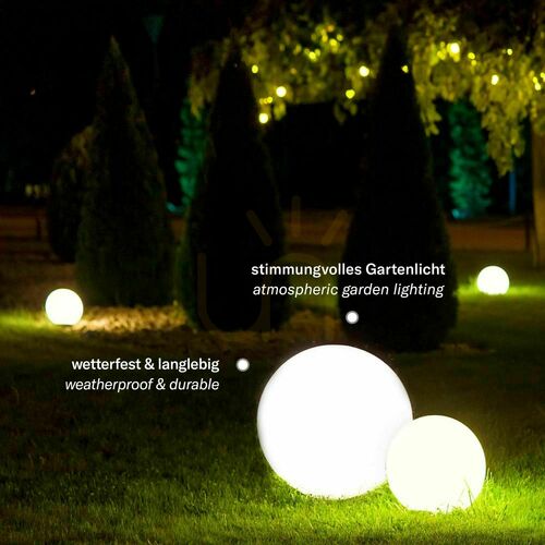 Kontrola Svítící koule s.luce Globe Pro bílá 50 cm IP54