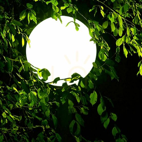 Kontrola Venkovní závěsná lampa s.luce Globe bílá 30 cm IP54