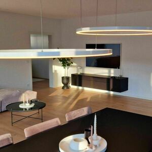 Závěsné LED svítidlo s.luce Ring 40 cm bílé stmívatelné small 8