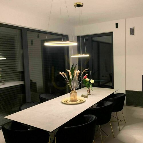 Kontrola Závěsné LED svítidlo s.luce Ring Ø 40 cm stříbrné