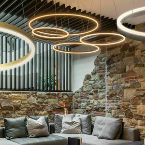 Závěsné LED svítidlo s.luce Ring bílé Ø 80 cm 4 Závěsné LED svítidlo s.luce Ring bílé Ø 80 cm small 4