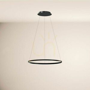 Závěsné LED svítidlo s.luce Ring stříbrné Ø 80 cm small 1