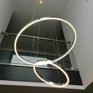 Závěsné LED svítidlo s.luce Ring, zlaté, Ø 100 cm 0 Závěsné LED svítidlo s.luce Ring, zlaté, Ø 100 cm small 0