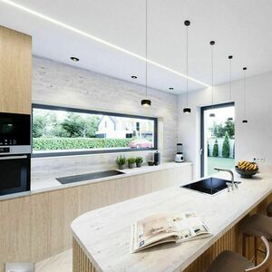 Vestavné bodové svítidlo s.luce Beam černé sklo Ø 11 cm small 6