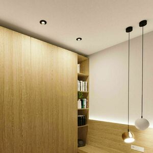 Vestavné bodové svítidlo s.luce Beam černé sklo Ø 11 cm small 8