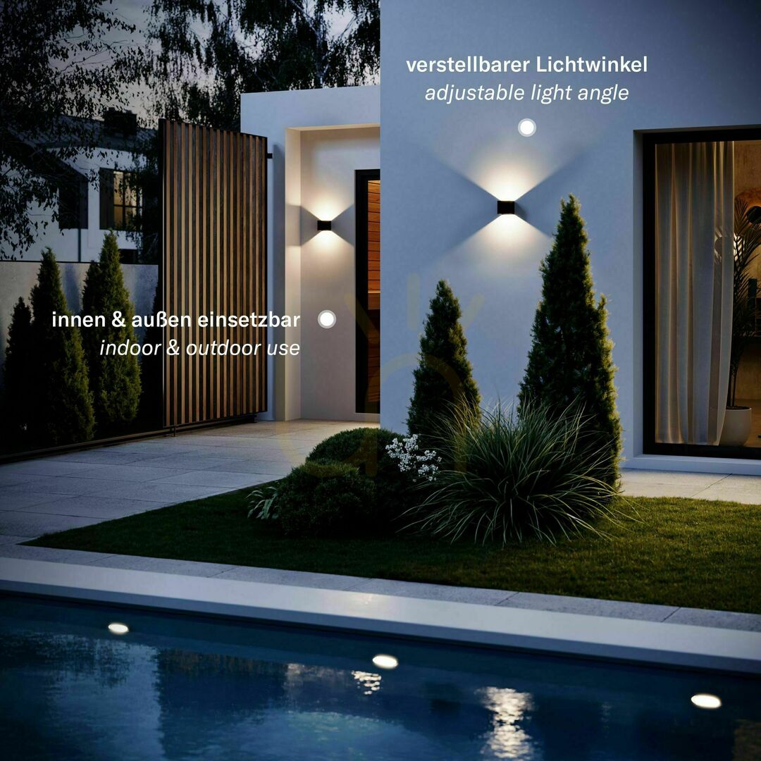 Náhled LED nástěnné svítidlo s.luce Ixa bílé 10 cm IP44, 2×3 W, 3000 K LED nástěnné svítidlo s.luce Ixa bílé 10 cm IP44, 2×3 W, 3000 K